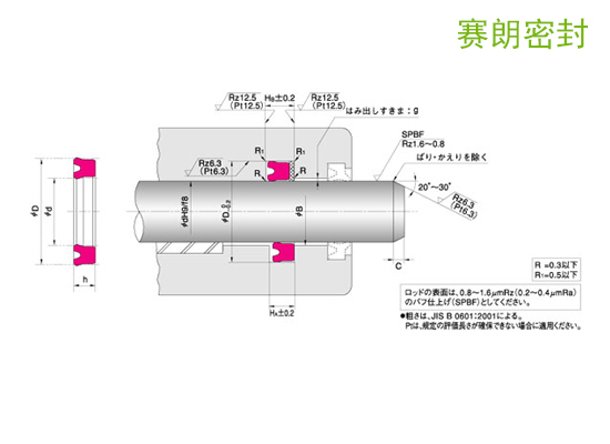 NOK-USH型活塞/活塞杆密封_NOK密封件